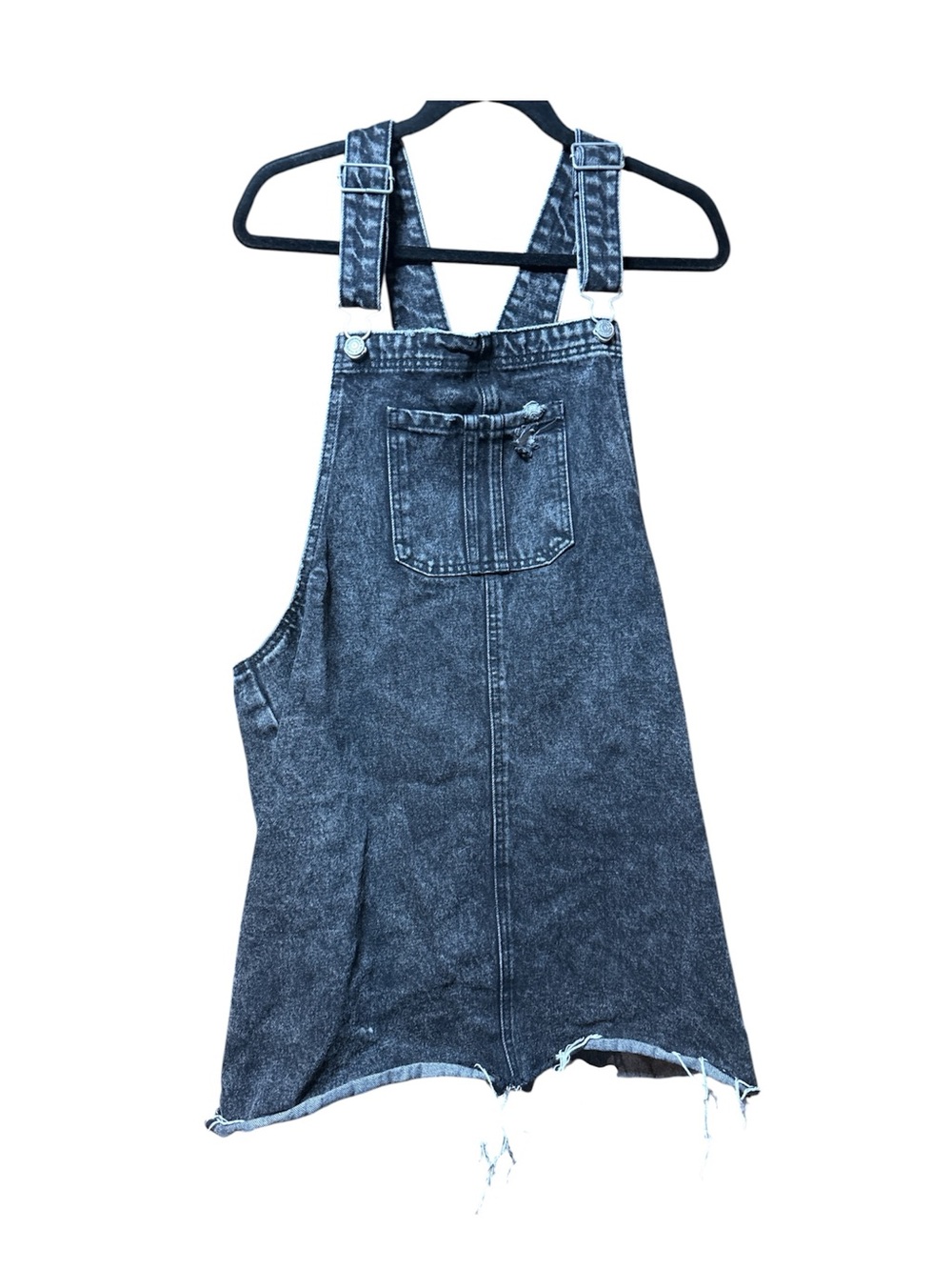 Distressed wild fable Denim Overall Dress - Dark Gray Washe